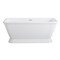 Aqua Eden Pedestal Bathtubs, 65.94 L, 30.5 W, White, Acrylic VTSQ663124 - alternate 1